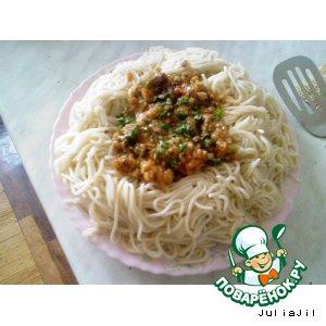 Рецепт: Спагетти с острым соусом