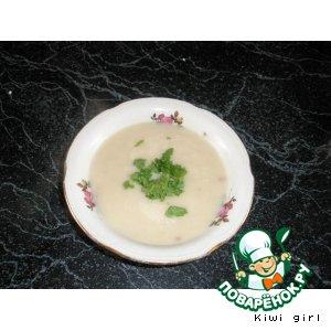 Рецепт: Суп-пюре из цветной капусты с фасолью