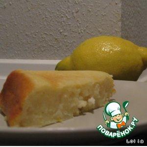 Рецепт: Лимонно-творожная запеканка
