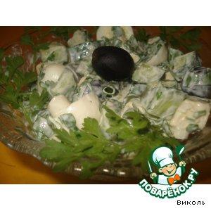 Рецепт: Оливковый салатик
