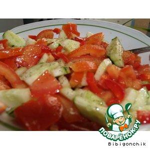 Рецепт: Овощной салат Остренький