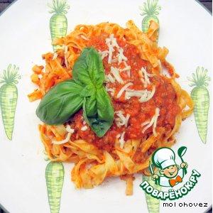 Рецепт: Оранжевый соус для спагетти и не только