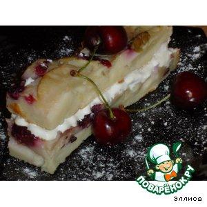 Грушево-ягодный пирог без сахара