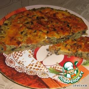 Пирог картофельный с грибами