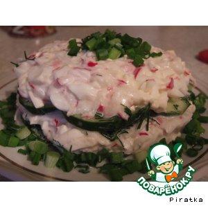 Рецепт: Овощной салат с плавленым сыром