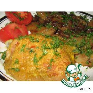 Рецепт: Курица в кефирно-карриевом маринаде