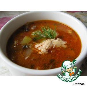 Рецепт: Куриный суп с овощами