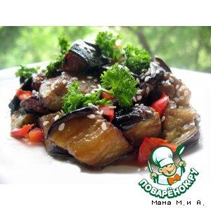 Рецепт: Закуска из баклажанов в ароматическом маринаде