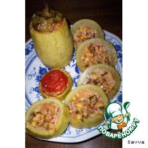 Рецепт: Порционная овощная закуска из кабачка