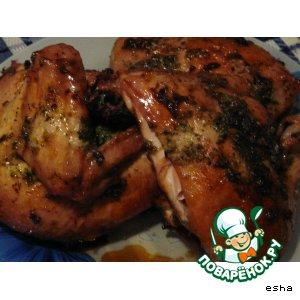 Рецепт: Жареная курица из Марракеша