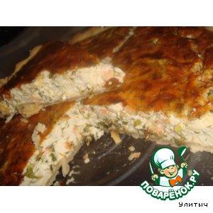Рецепт: Запеканка с копченым лососем и сыром