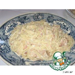 Рецепт: Спагетти с тунцом