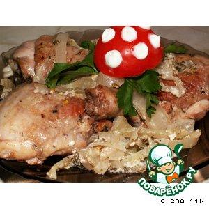 Рецепт: Курица в необычном маринаде