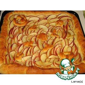 Рецепт: Постный яблочный пирог
