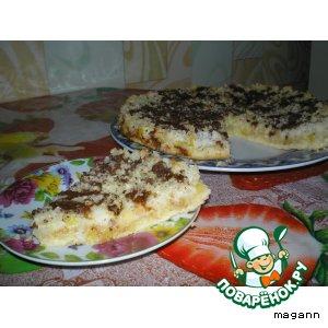 Рецепт: Кокосово-ананасовый пирог