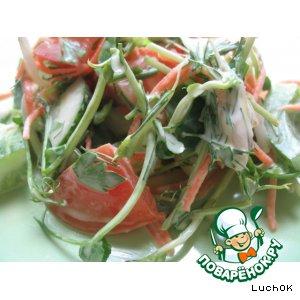 Рецепт: Салат с ростками бобовых