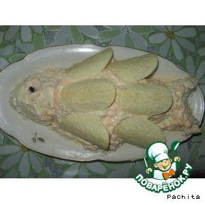 Рецепт: Салат рыбный с икрой мойвы
