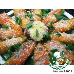 Рецепт: Сладкие перцы, фаршированные сыром Звезда магрибов
