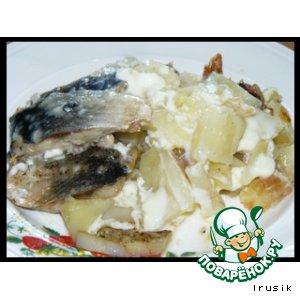 Рецепт: Картофель с сельдью по-фински