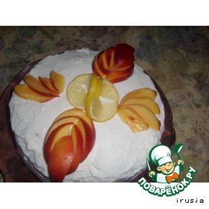 Рецепт: Торт персиковый