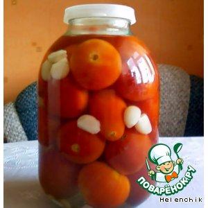Рецепт: Маринованные помидоры с чесноком