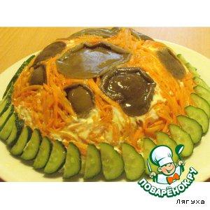 Рецепт: Салат из маслят с морковкой по-корейски