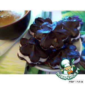Рецепт: Шоколадное печенье к кофе