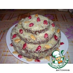 Рецепт: Трехъярусный торт Осенний марафон