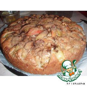 Рецепт: Яблочный пирог Нежное лакомство