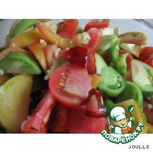 Салат из зеленых недозрелых помидоров