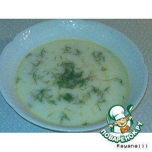 Рецепт: Нежный "сырно-грибной" суп