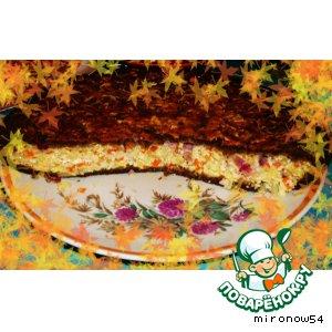 Рецепт: Пирог с капустой и брынзой «Осенний блюз»