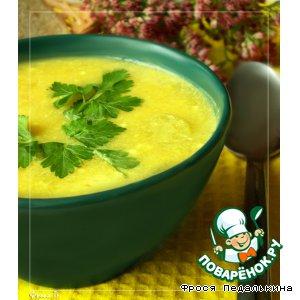 Рецепт: Тыквенный суп с сырными клецками