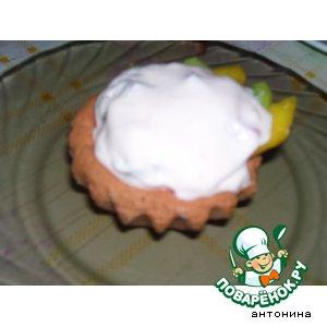 Рецепт: Тарталетки десертные "Снегурочка"