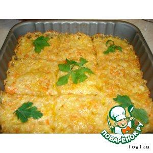 Рецепт: Запеканка картофельно-тыквенная  с сыром