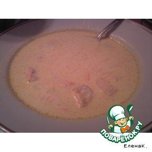 Рецепт: Сливочный суп с семгой