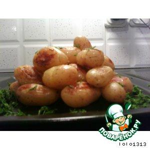 Рецепт: Гарнир из молодого картофеля