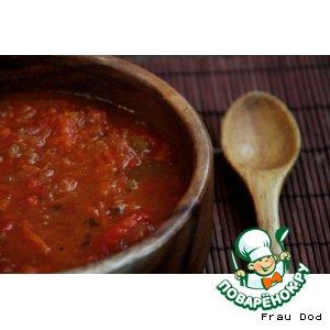 Рецепт: Суп из поджаренных помидоров