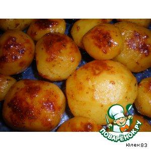 Рецепт: Картофель, запеченный с травами и медом