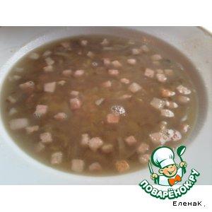 Рецепт: Чечевичный суп-похлебка с беконом
