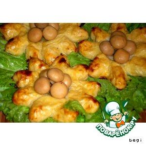 Рецепт: Картофельные ватрушки "Подсолнухи"