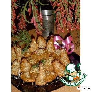 Рецепт: Рождественское печенье с медом и орехами "Меломакарона"