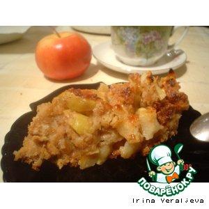 Рецепт: Запеканка яблочная с печеньем