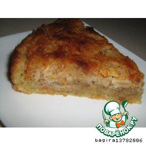 Рецепт: Яблочный пирог с миндальным кремом