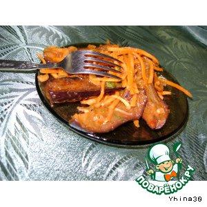 Рецепт: Салат из морковки и баклажан