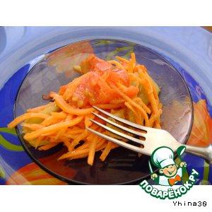 Рецепт: Салат из моркови и болгарского перца