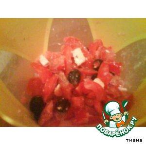 Рецепт: Салат овощной "Красный"