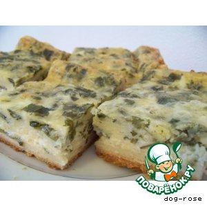 Рецепт: Пирог с сыром и зеленью