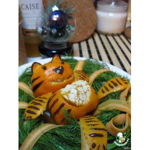 Рецепт: Салат "Новогодний веночек для тигра"