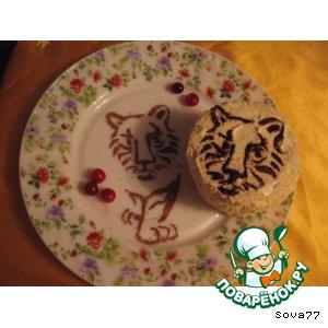 Рецепт: Пирожное "И тигр бывает нежным"